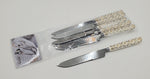 6 PC DINNER KNIFE-SILVER/GOLD