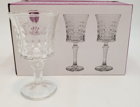 2.20OZ-6PC FOOTED LIQUOR GLASS