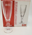 2.25"x8"-6 PC CHAMPAGNE GLASS