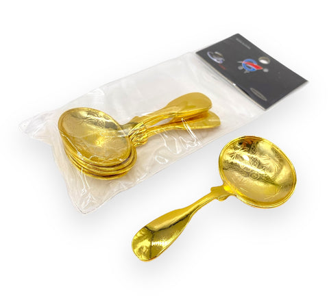 6 PC NUT SPOON-GOLD