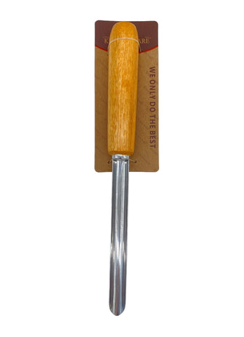 10.5" VEGETABLE CORRER W/WOOD HANDLE