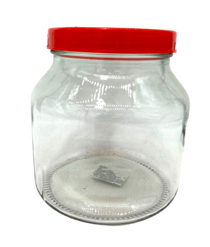 2L GLASS JAR W/LID