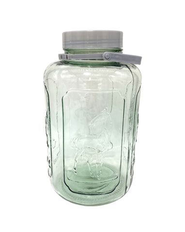 9L GLASS JAR W/LID