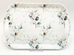 15"x10.5" MELAMINE TRAY-FLOWER