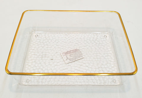 7.75"x6.25" DRAW ORGANIZER-CLEAR/GOLD