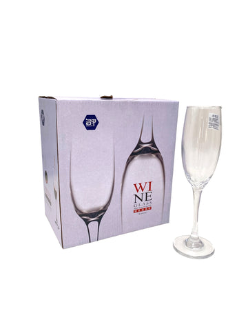 6 PC CHAMPAGNE GLASS