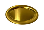 8"x5.75" S/S OVAL PLATTER-GOLD