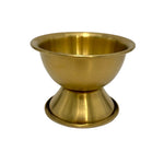 4"x3" S/S FOOTED BOWL-GOLD