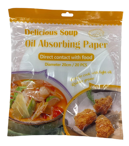 8" OIL ABSORBING PAPER-20CT