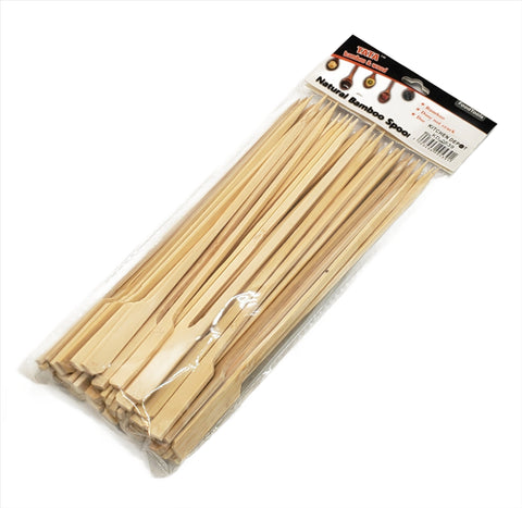 8" WOODEN SKEWERS - 50 CT