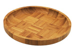 8" WOODEN ROUND PLATE