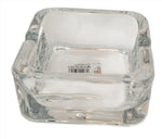 3.5" GLASS ASH TRAY-SQUARE