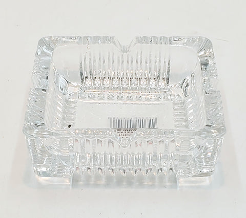 4" GLASS ASH TRAY-SQUARE