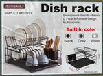 13.25"x17.75"x10.25" 2 TIER DISH RACK