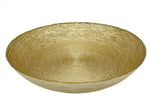 12.5"x3" SHALLOW BOWL-GOLD