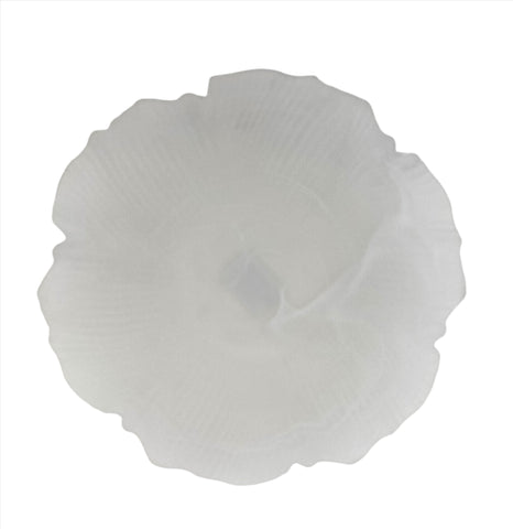 8" FROSTED GLASS PLATE-ROUND