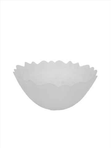 8"x3.5" FROSTED GLASS BOWL