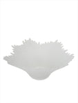 9.5"x5.5" WHITE FROSTED BOWL