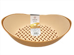 12"x8"x4.5" OVAL PLASTIC BOWL W/STRAINER