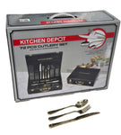 72 PC CUTLERY SET-GOLD