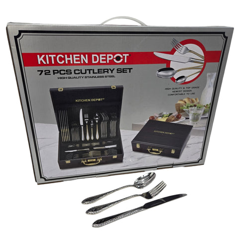 72 PC CUTLERY SET-SILVER