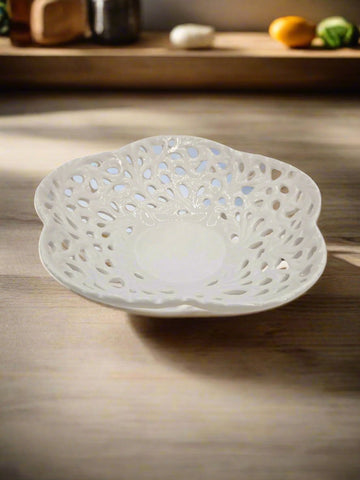 8"x3.5" FRUIT BOWL-WHITE