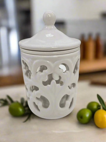 8"x4" CANISTER-WHITE