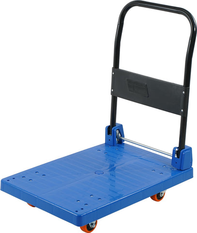 27.5x19.5x32.5" PLATFORM TROLLEY-BLUE