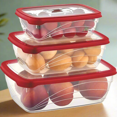 3PC PLASTIC STORAGE-LARGE-RECTANGLE