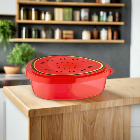 PLASTIC STORAGE W/LID-MELON