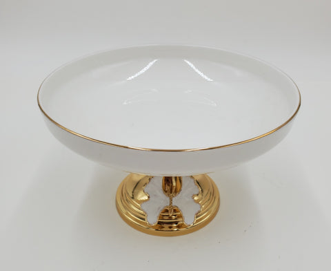 GLASS FOOTED BOWL