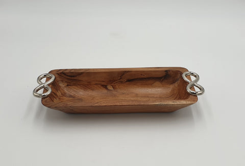 15"x5.75" WOODEN TRAY-RECT - 12/CS