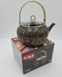 3 L KETTLE- MARBLE BLACK/GOLD