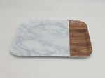 15" MELAMINE TRAY-MARBLE - 24/CS