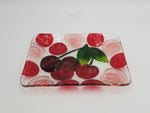 12" CHERRY GLASS PLATE-RECT - 12/CS