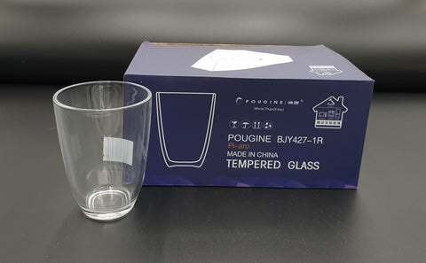 4.5"x3.25" - 6PC DRINKING GLASS-TALL  - 8/CS