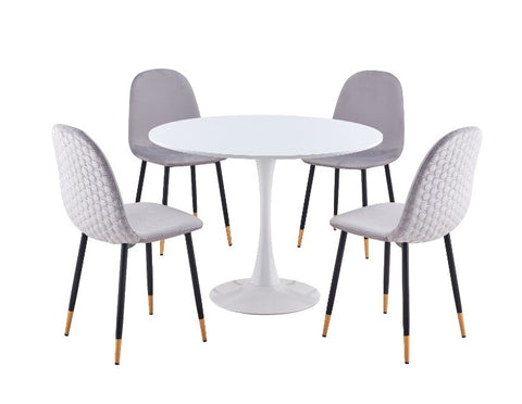 4 PC CHAIR AND ROUND TABLE SET