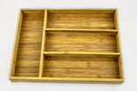 15" x 11" BAMBOO CUTLERY TRAY - 24/CS