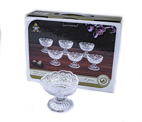 3.5" 1PC FOOTED CRYSTAL BOWL - 12/CS