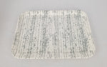 15" x 10.5"  MELAMINE TRAY W/GRAY LINES-L - 48/CS