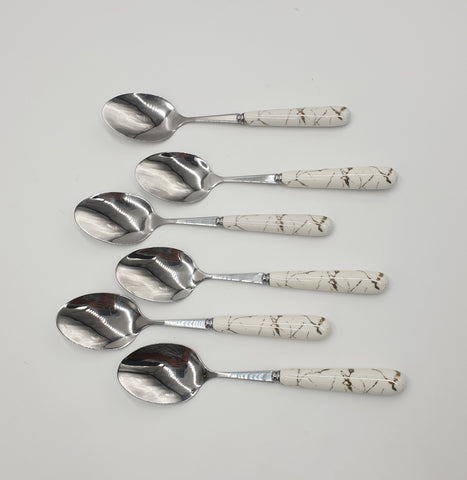 6PC DINNER SPOON-MARBLE - 100/CS