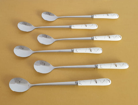 6PC COFFEE SPOON-MARBLE - 100/CS