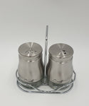 S/S SALT & PEPPER SHAKER SET - 72/CS