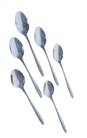 6PC TEA SPOON- SILVER - 100/CS