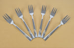 6PC FRUIT FORK-GOLD/SILVER - 100/CS