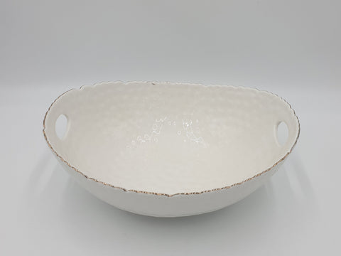 11.5"x9.2"x4.5"OVAL BOWL-WHITE - 16/CS