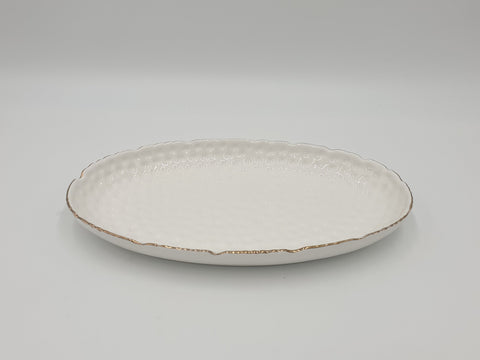 10"x5.75" OVAL PLATE-WHITE - 36/CS