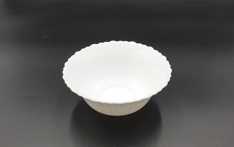 6" OPAL ROUND BOWL-WHITE - 72/CS