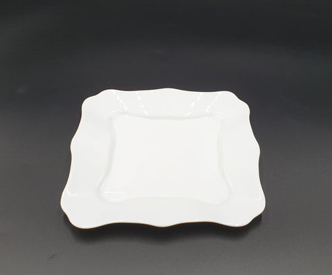 8" OPAL SQUARE PLATE - 48/CS