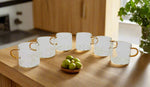 6PC CLEAR COFFEE CUP - 80/CS